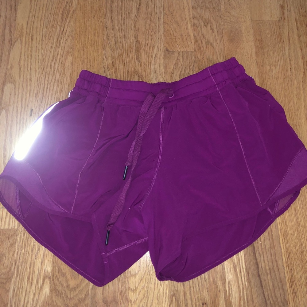 Purple size 6 LuluLemon shorts